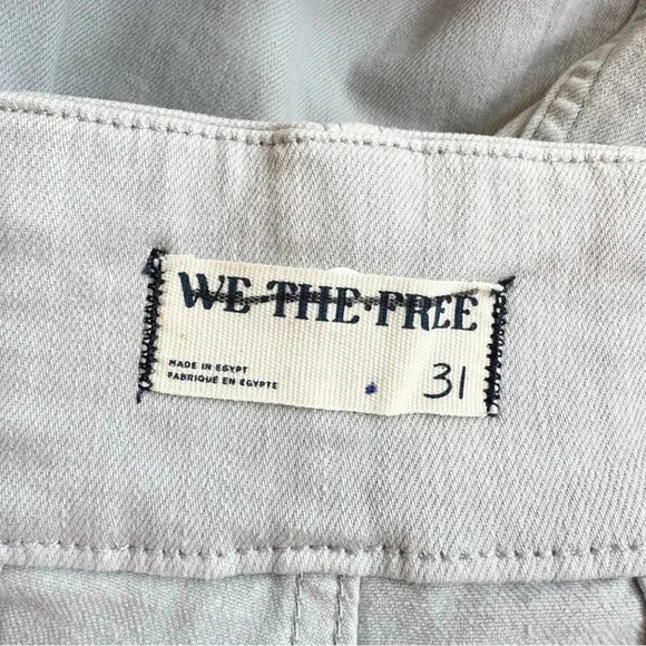 New Free People Jayde Flare Jeans High Rise We The Free Light Sea Wash Gray 31 - Picture 8 of 14